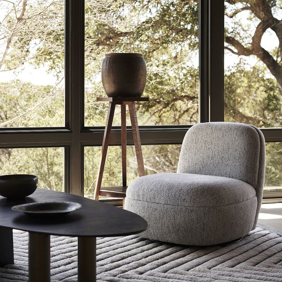 Addie Swivel Chair West Elm UK